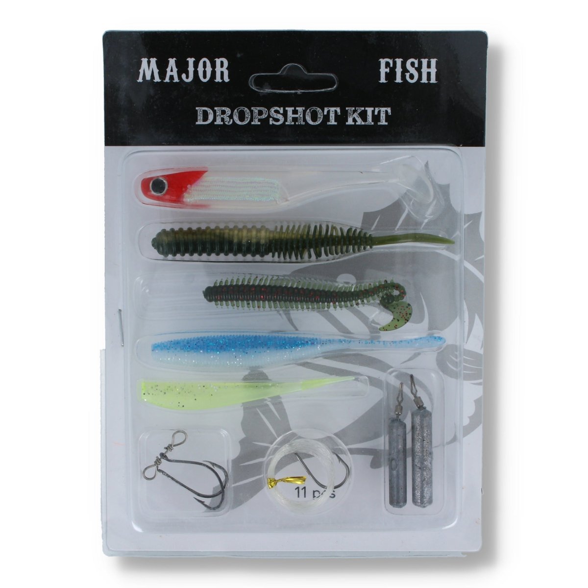 Major Fish Dropshot Kit Mix - Kunstköder