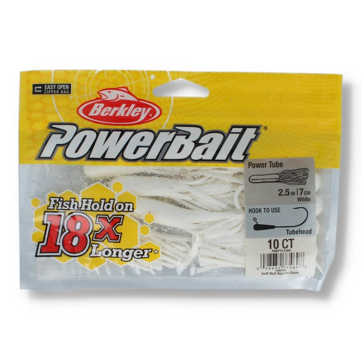 Berkley Power Tube 2,5" White - Kunstköder