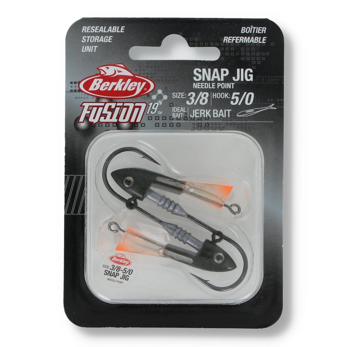 Berkley Fusion 19 Snap Jig 5/0 10.5g Green Pumpkin Orange - Haken & Zubehör