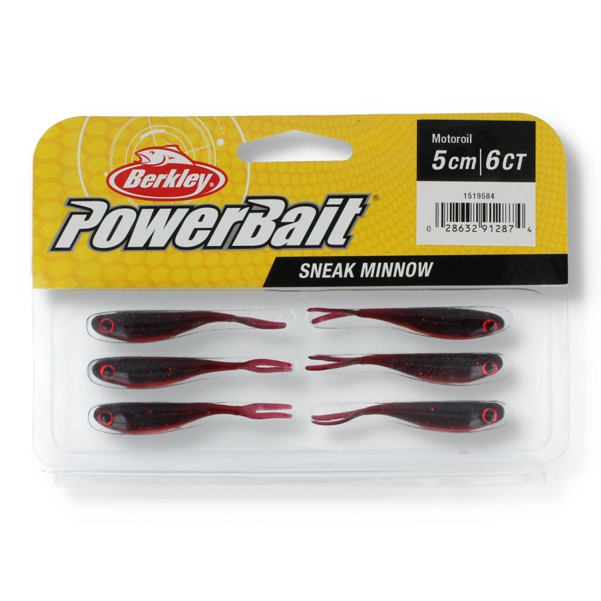 Berkley PowerBait Sneak Minnow 2" Motoroil - Kunstköder