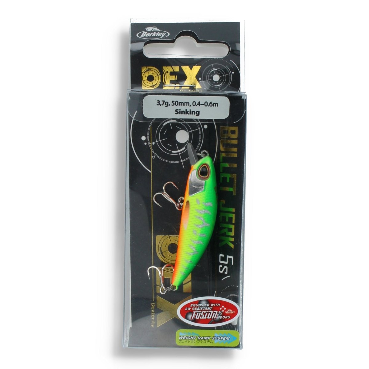 Berkley Dex Bullet Jerk 2" Fire - Kunstköder