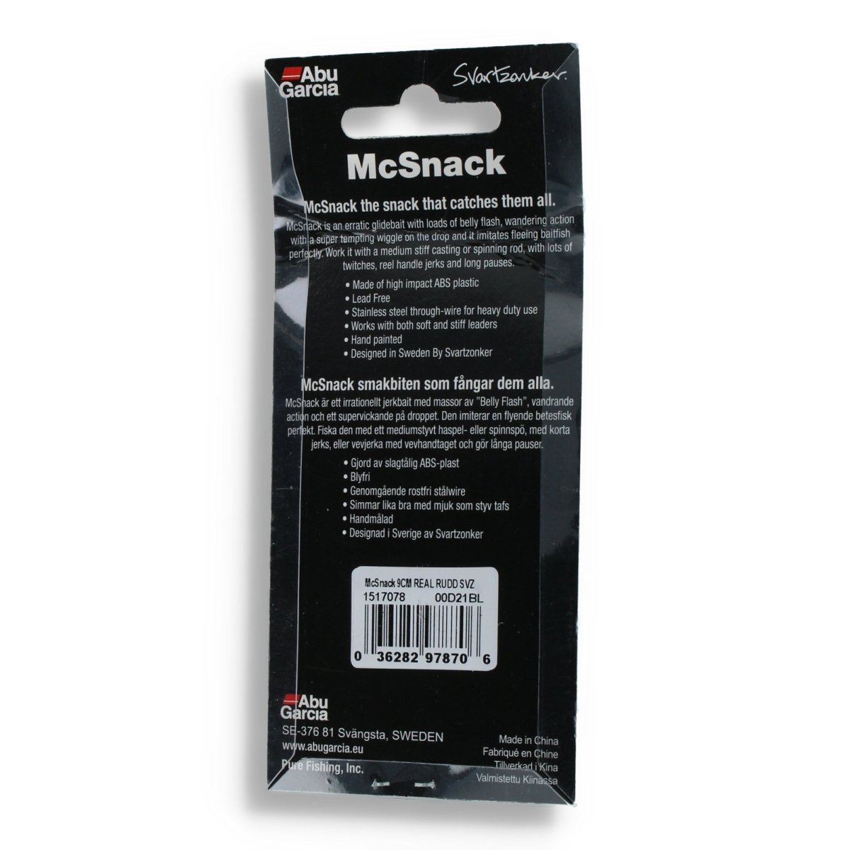 Abu Garcia Svartzonker McSnack 3,5" Real Rudd - Kunstköder