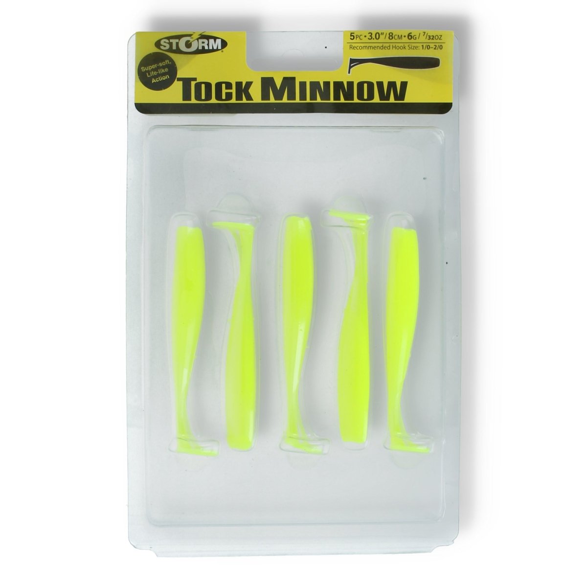 Storm Tock Minnow 3" Chartreuse - Kunstköder