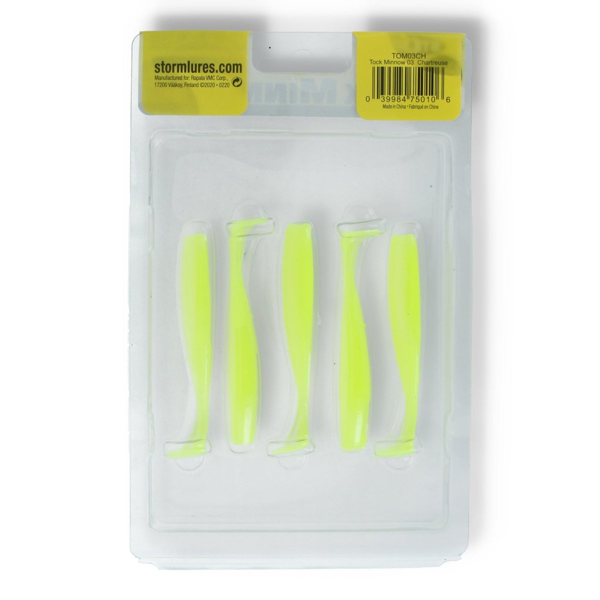 Storm Tock Minnow 3" Chartreuse - Kunstköder