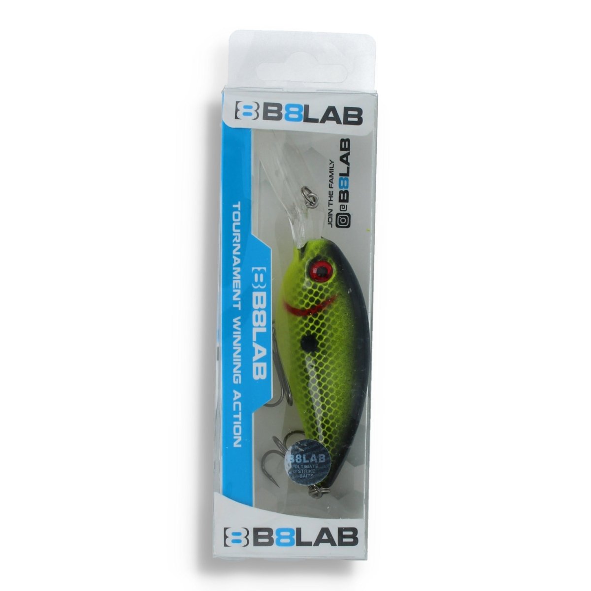 B8LAB Grab em Shadz 4" Gr. Fluoro - Kunstköder