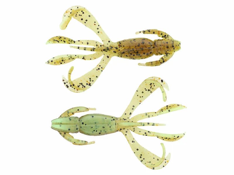 Keitech Crazy Flapper 2" (5cm) Green Pumpkin / Chartreuse - Kunstköder