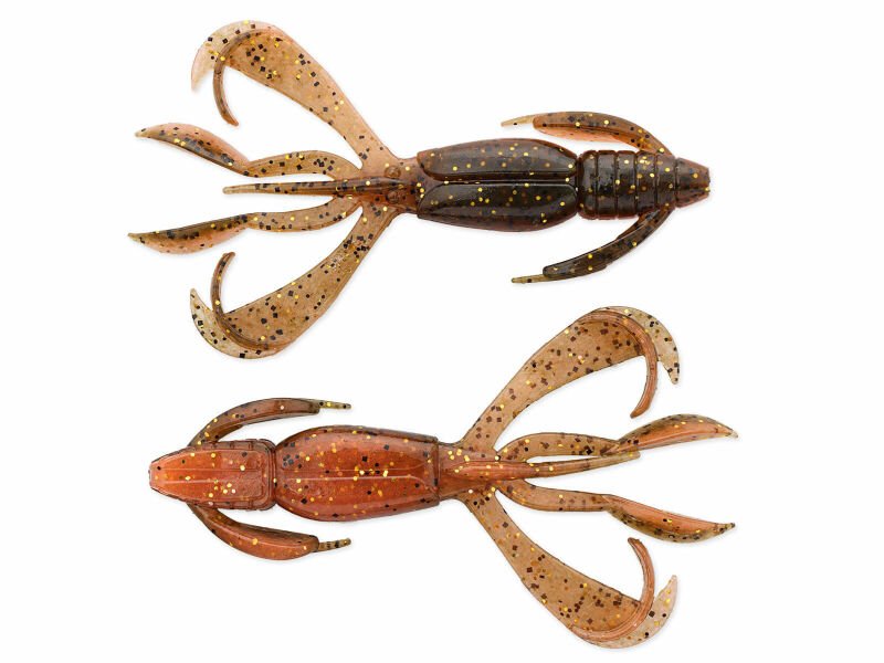 Keitech Crazy Flapper 2,4" (6,2cm) Green Pumpkin Orange Gold - Kunstköder