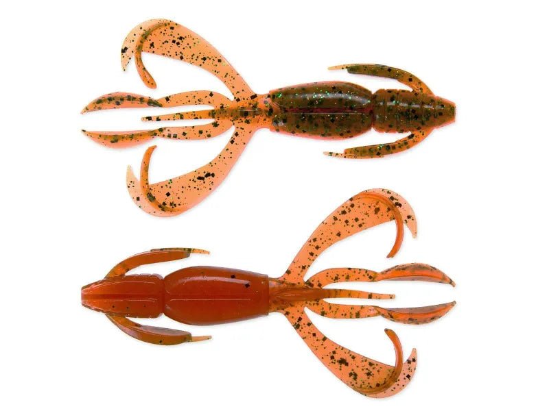 Keitech Crazy Flapper 2,8" (7,1cm) Motoroil / Orange - Kunstköder