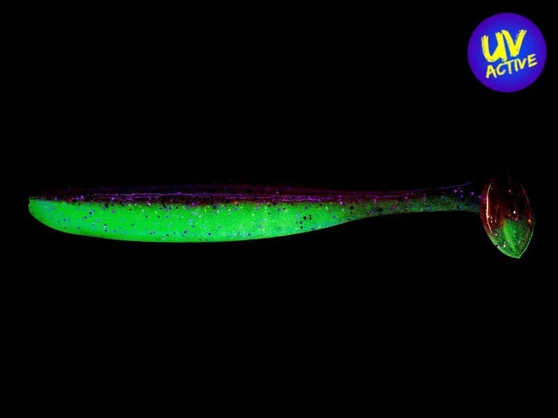 Keitech Easy Shiner 3" (7,5cm) Green Pumpkin PP. Shad - Kunstköder