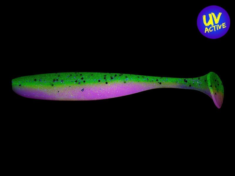 Keitech Easy Shiner 3" (7,5cm) Motoroil / Pink - Kunstköder