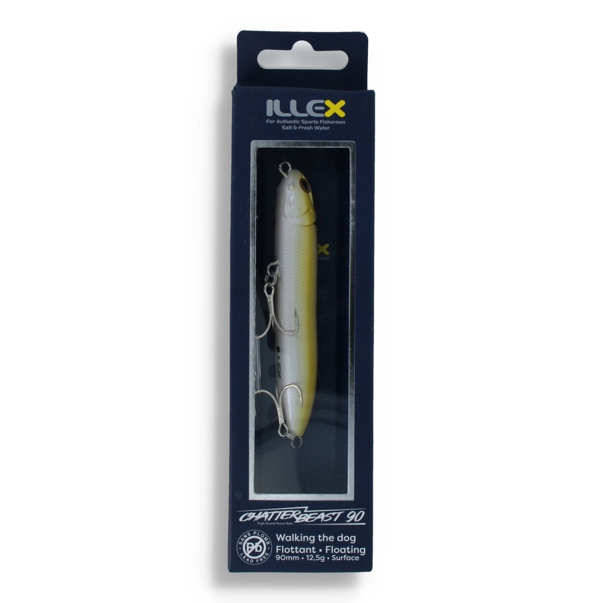Illex Chatterbeast 90 3,5" Chartreuse Shad - Kunstköder