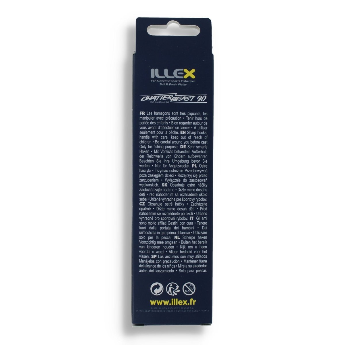 Illex Chatterbeast 90 3,5" Ghost Shart Back - Kunstköder