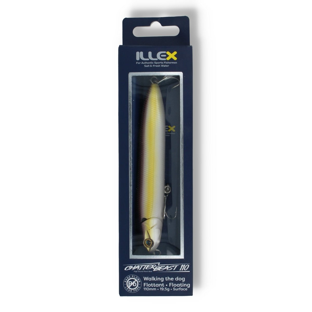 Illex Chatterbeast 110 4,3" Chartreuse Shad - Kunstköder