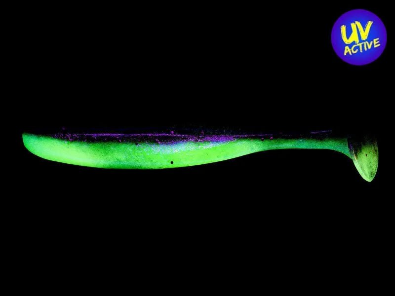 Keitech Easy Shiner 4" (10cm) Purple Chartreuse - Kunstköder
