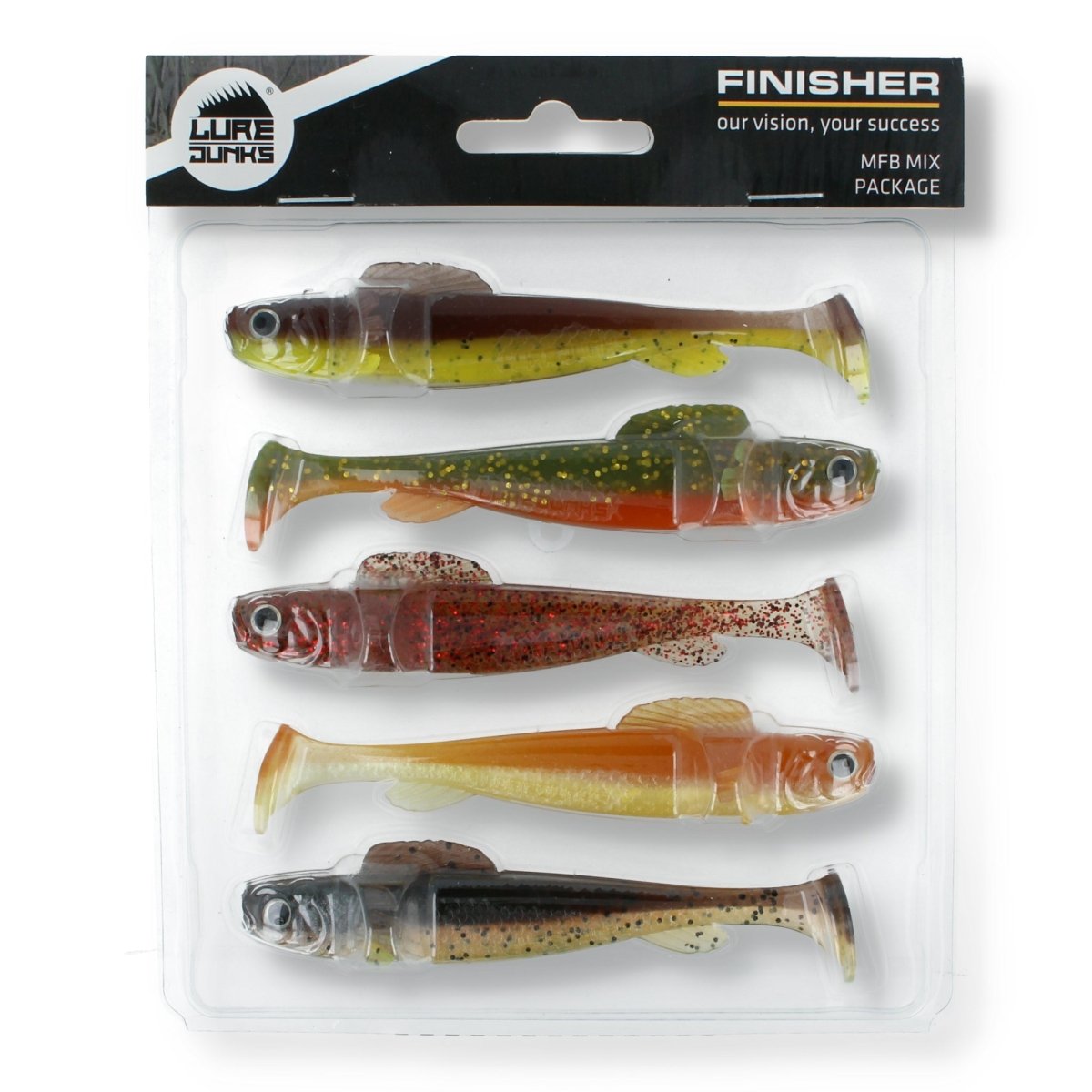 Lurejunks Finisher Mix 4" Mix - Kunstköder
