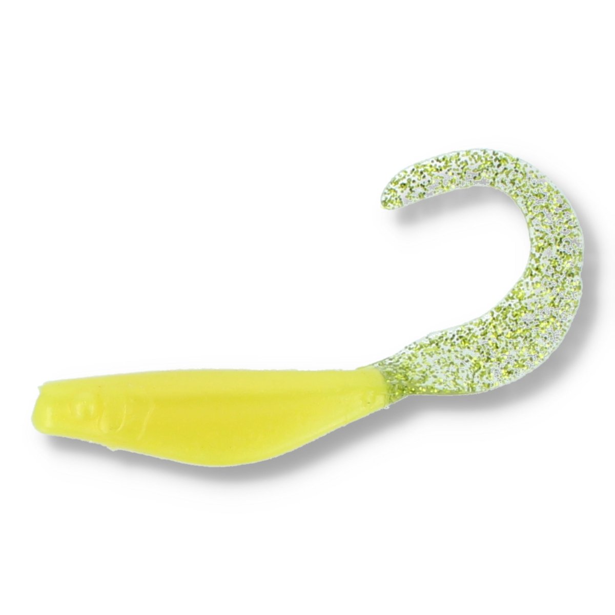 Jenzi Drop Shot XPL Twister Shad 3" Yellow - Kunstköder