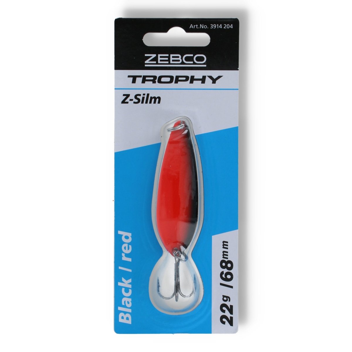 Zebco Trophy Z - Slim 22g Black / Red - Kunstköder
