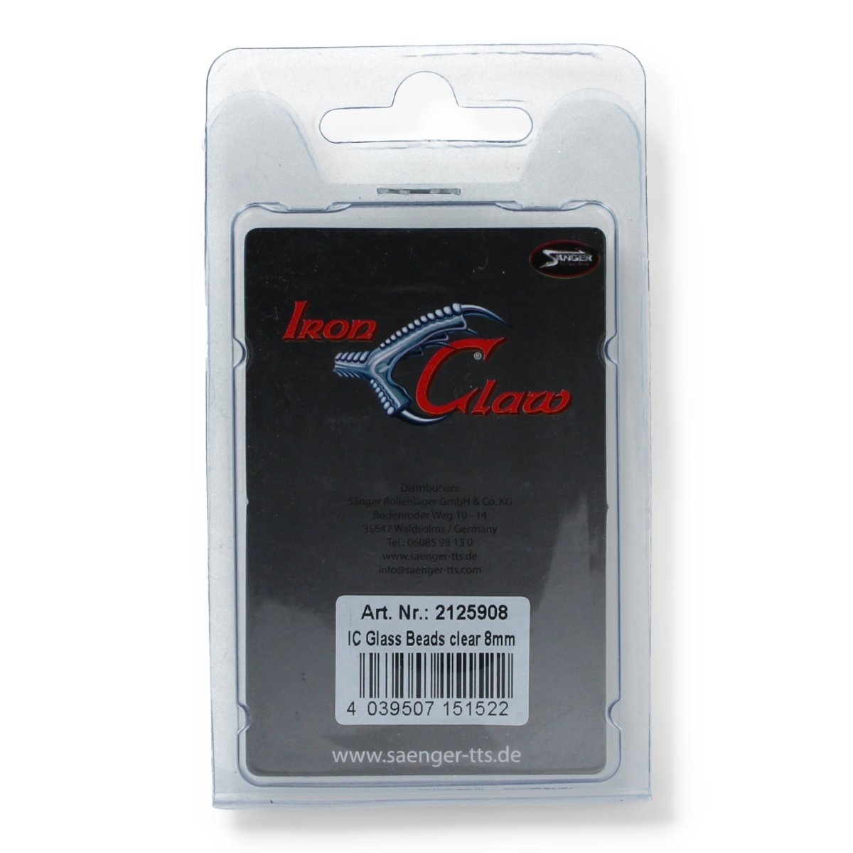 Iron Claw Glass Beads 8mm - Haken & Zubehör