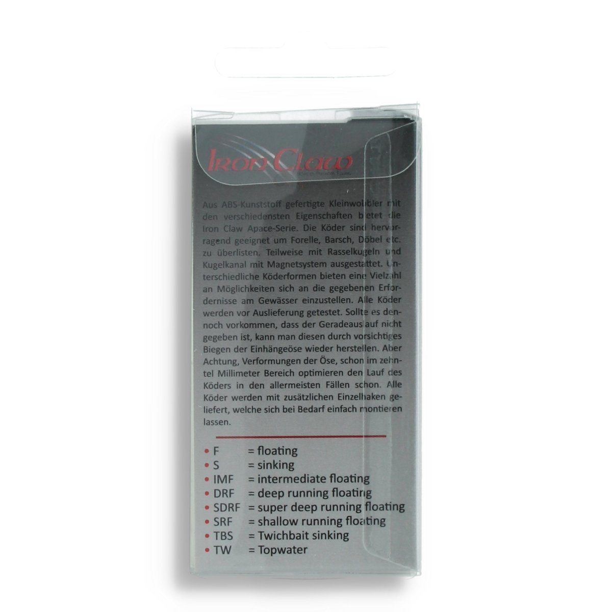 Iron Claw Apace S60 TW 2,4" Ghost - Kunstköder