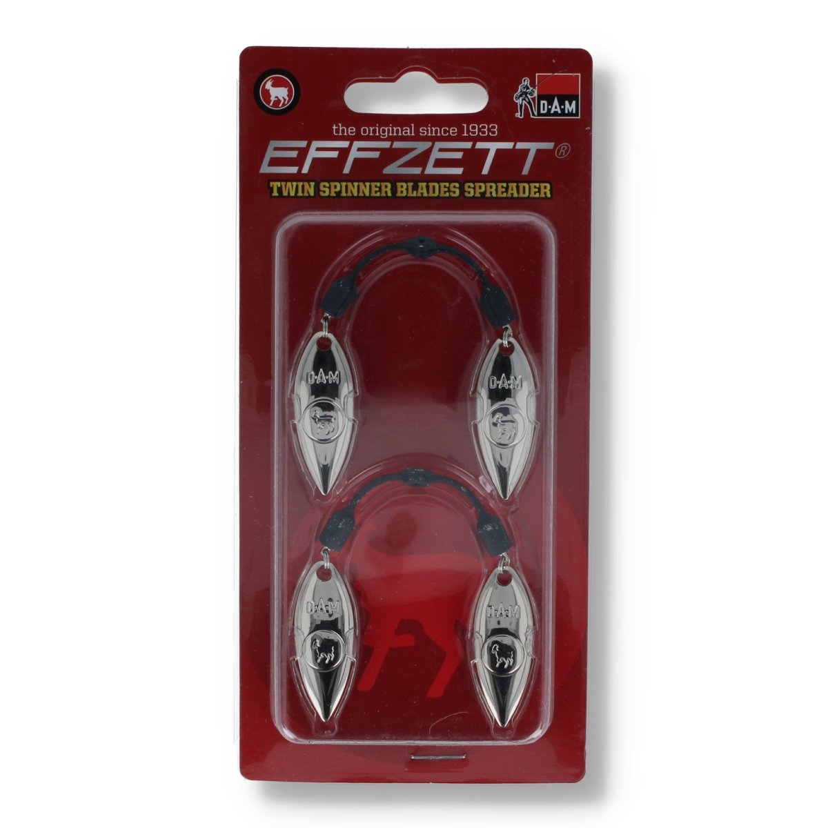 DAM Effzett Twin Spinner Blades Spreader Willow / Silver - Haken & Zubehör