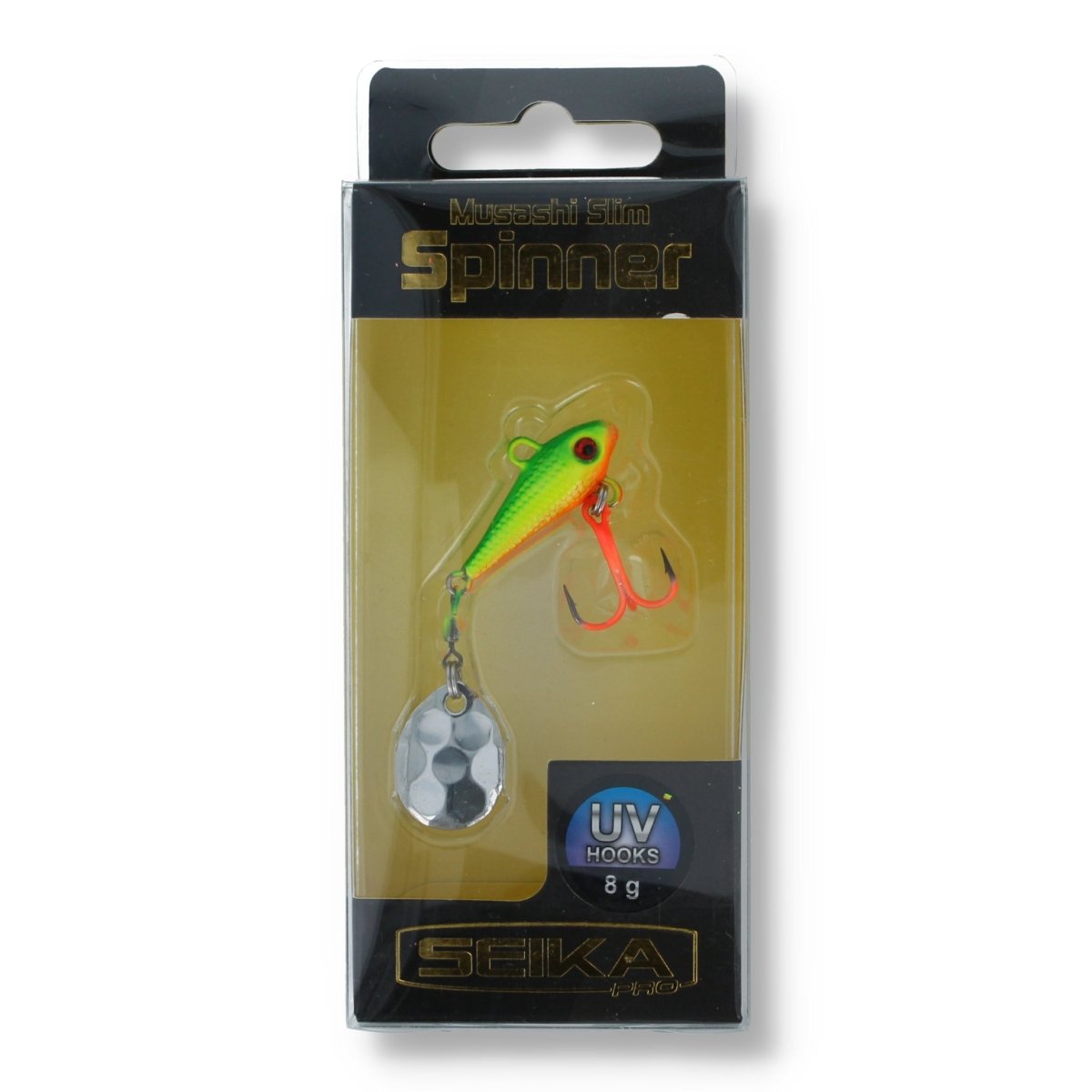 Seika Pro Musashi Slim Spinner 8g Burning Fish (8g) - Kunstköder