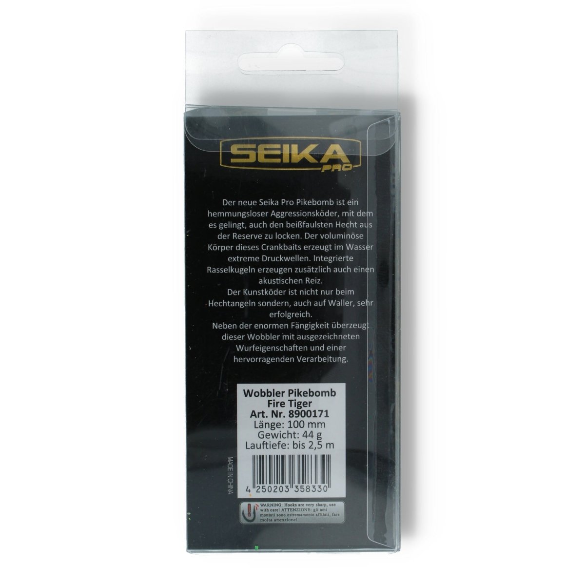 Seika Pro Pikebomb 4" Fire Tiger - Kunstköder