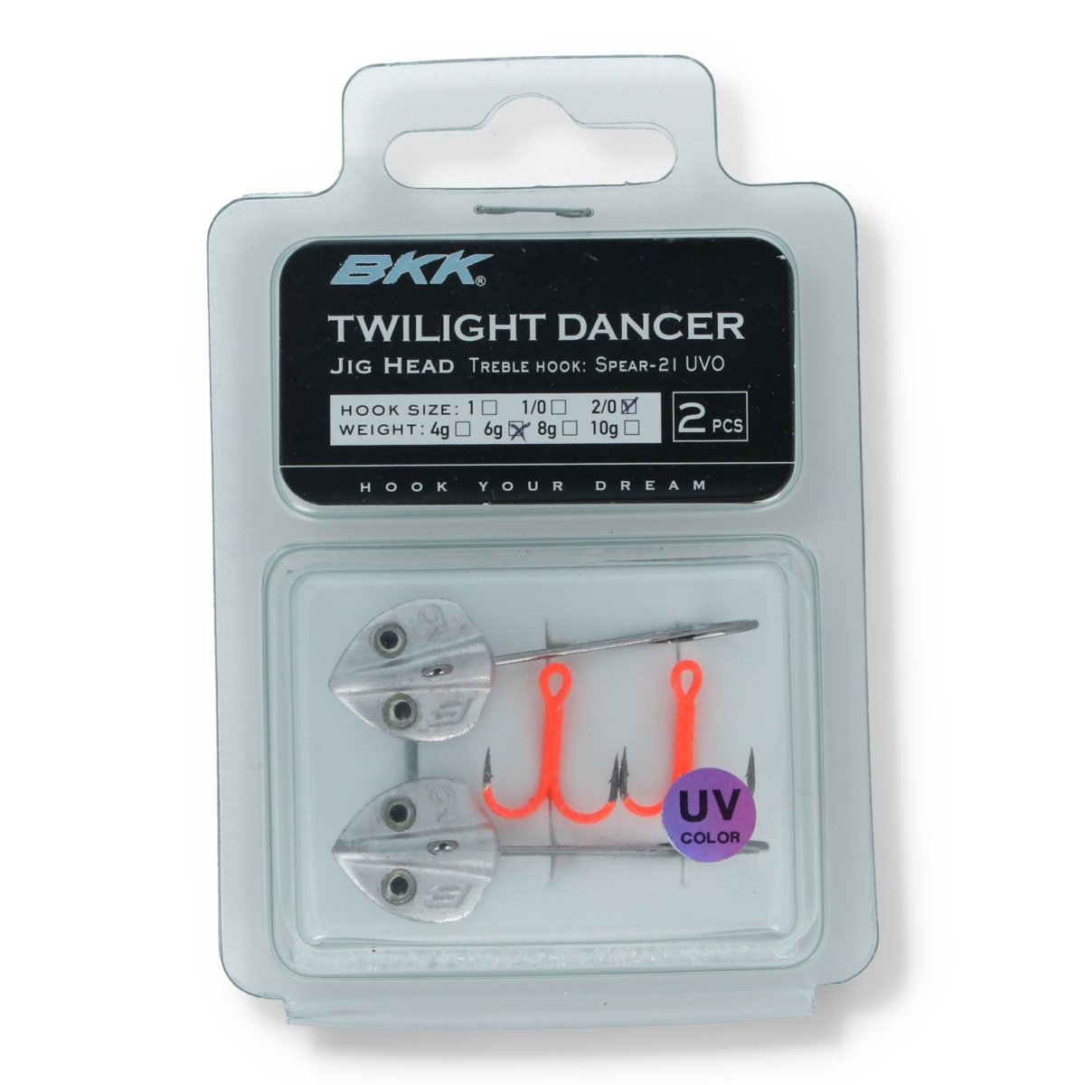 BKK Twilight Dancer Jig Head 6g 2/0 - Haken & Zubehör