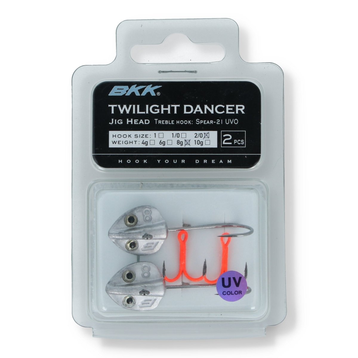 BKK Twilight Dancer Jig Head 8g 2/0 - Haken & Zubehör