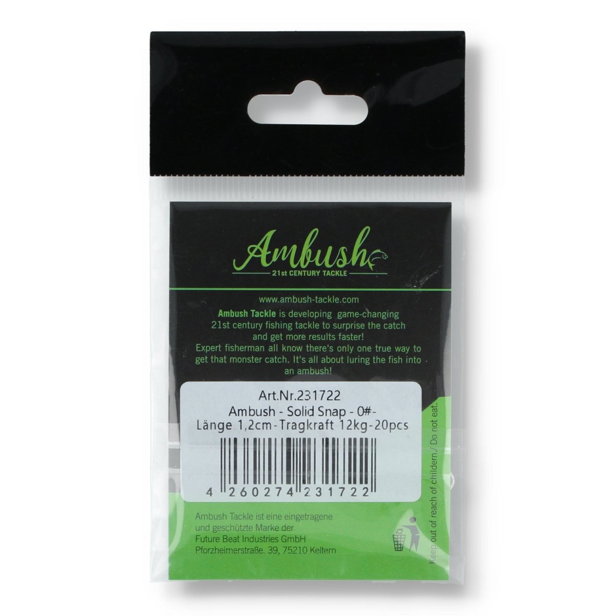 Ambush Solid Snap of 0 - Haken & Zubehör