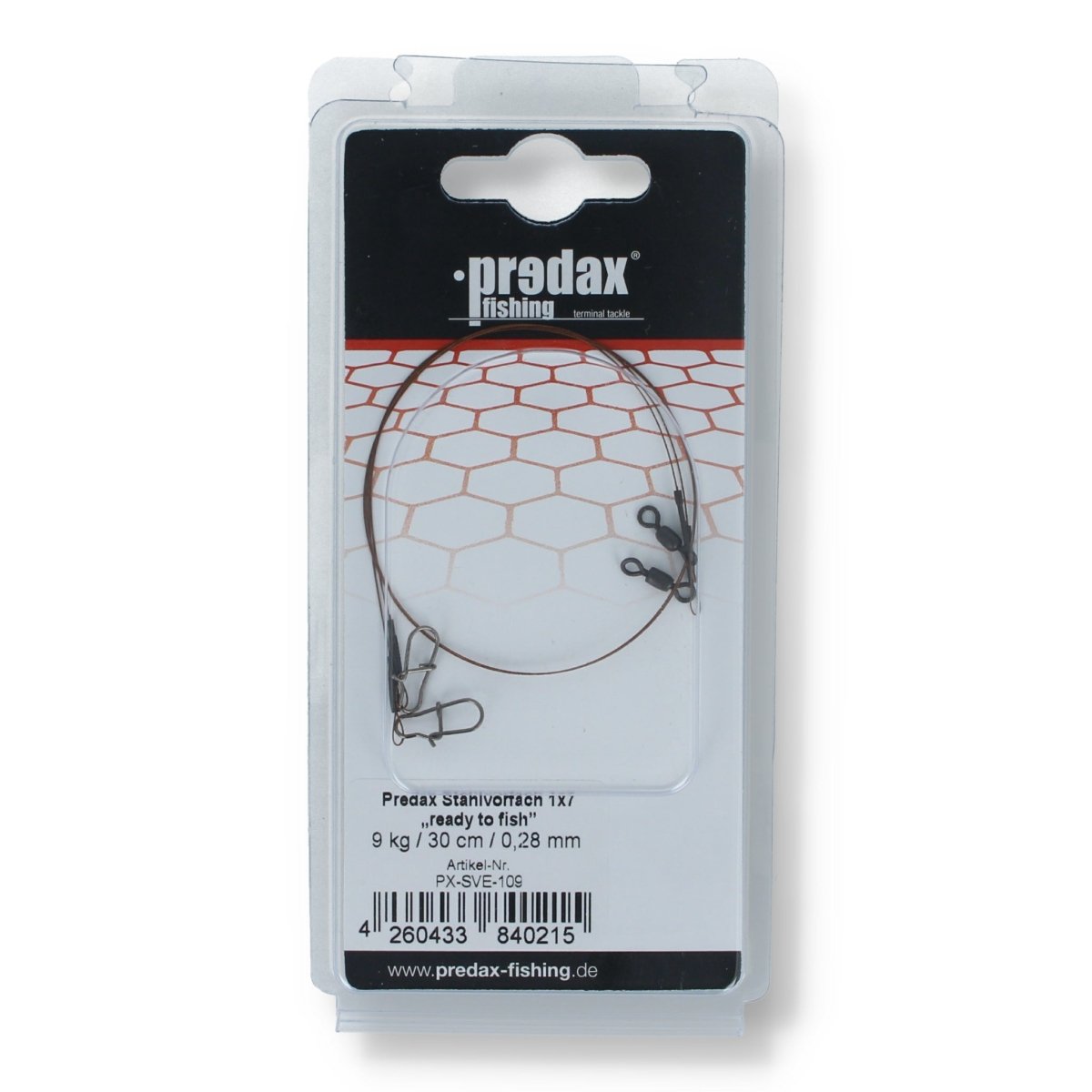 Predax Stahlvorfach 1x7 30cm 9kg - Haken & Zubehör