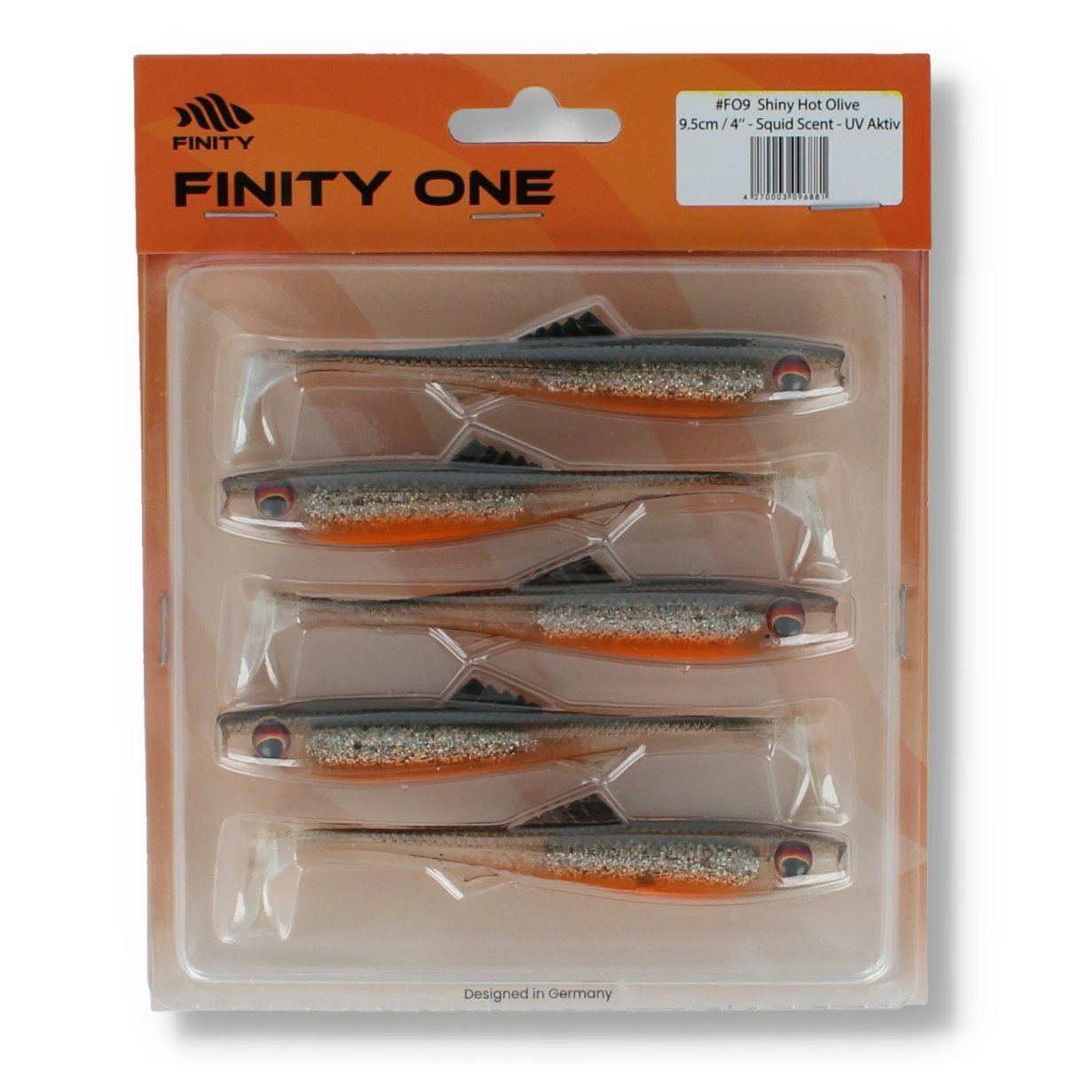 Finity One 4" (10cm) 10 Dark Perch - Kunstköder