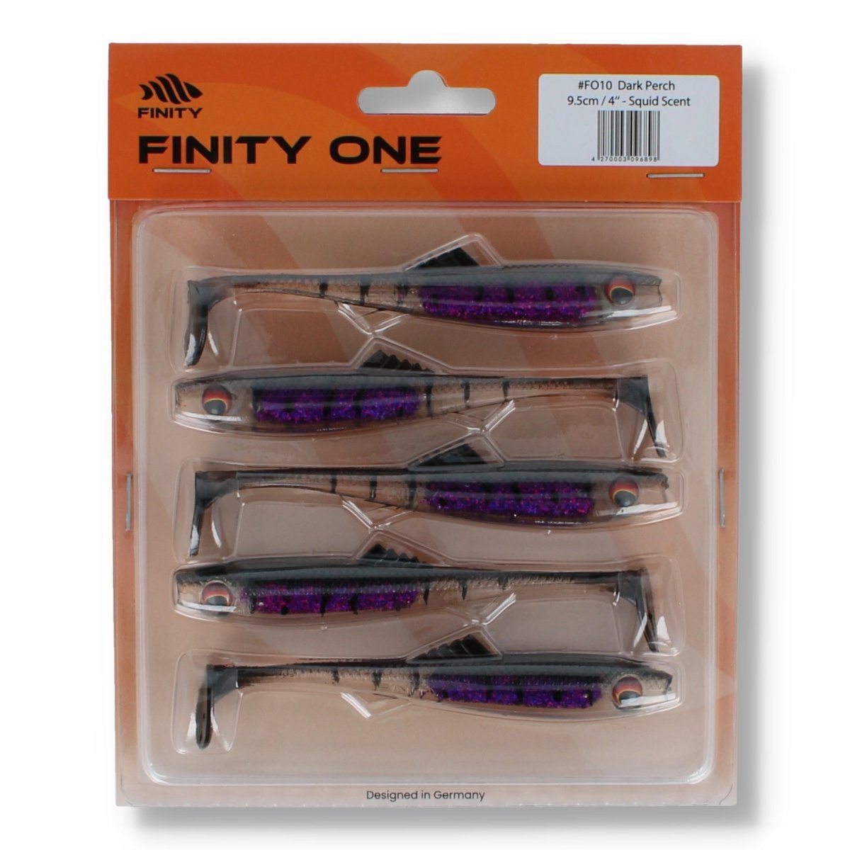 Finity One 4" (10cm) 10 Dark Perch - Kunstköder