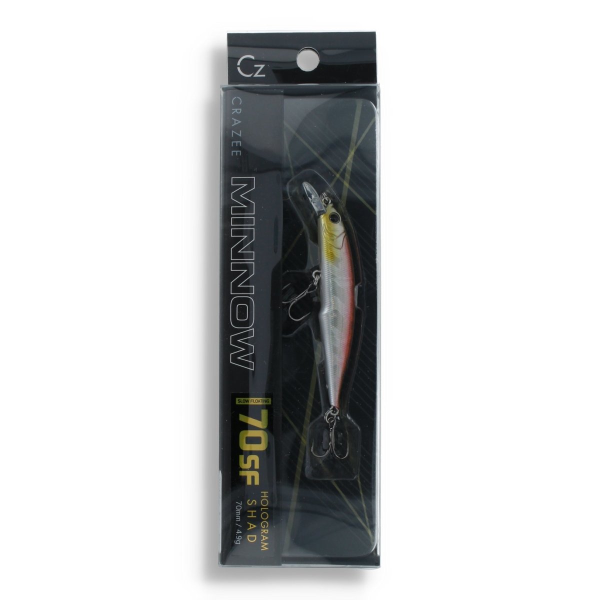 A - Tec Crazee Minnow 70SF 2,8" Hologram Shad - Kunstköder