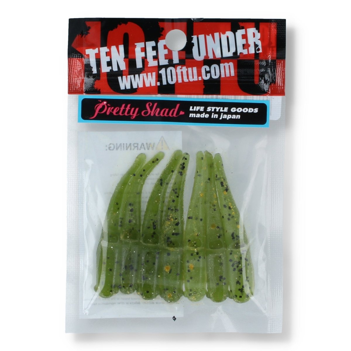 10Ten Feet Under Pretty Shad 2,2" Watermelon Pepper - Kunstköder