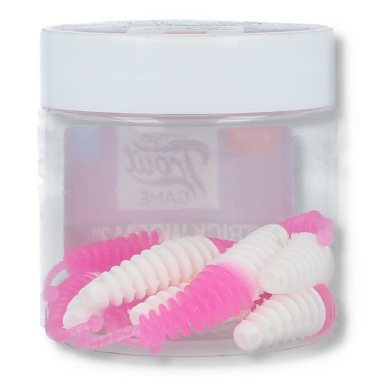 Lucky John Trick Worm 2" Pink / White - Kunstköder