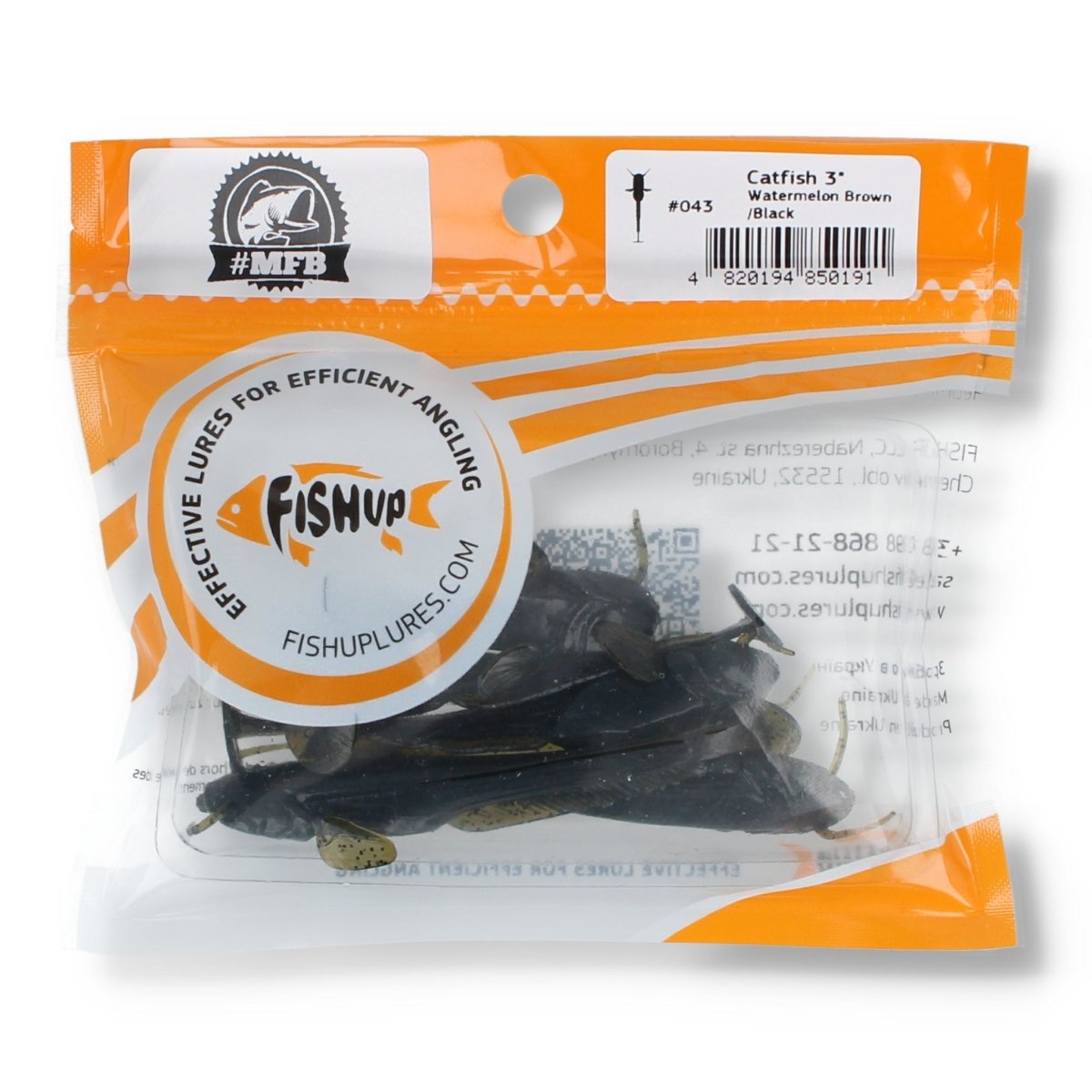 Fish Up Catfish 3" - Special Edition Watermelon Brown/Black - Kunstköder