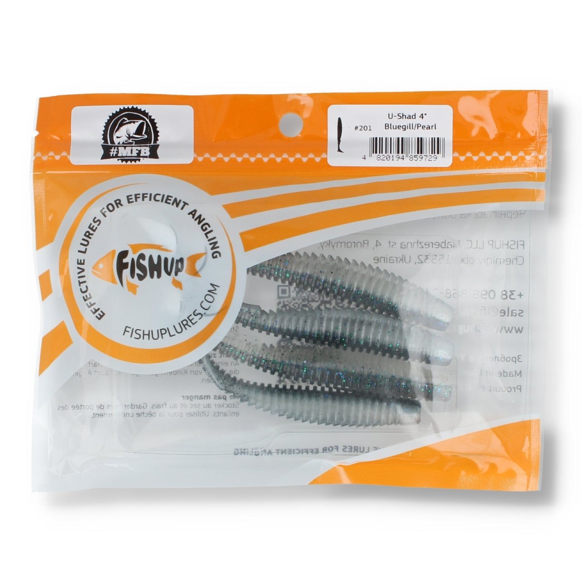 Fish Up U - Shad 4" Bluegill/Pearl - Kunstköder