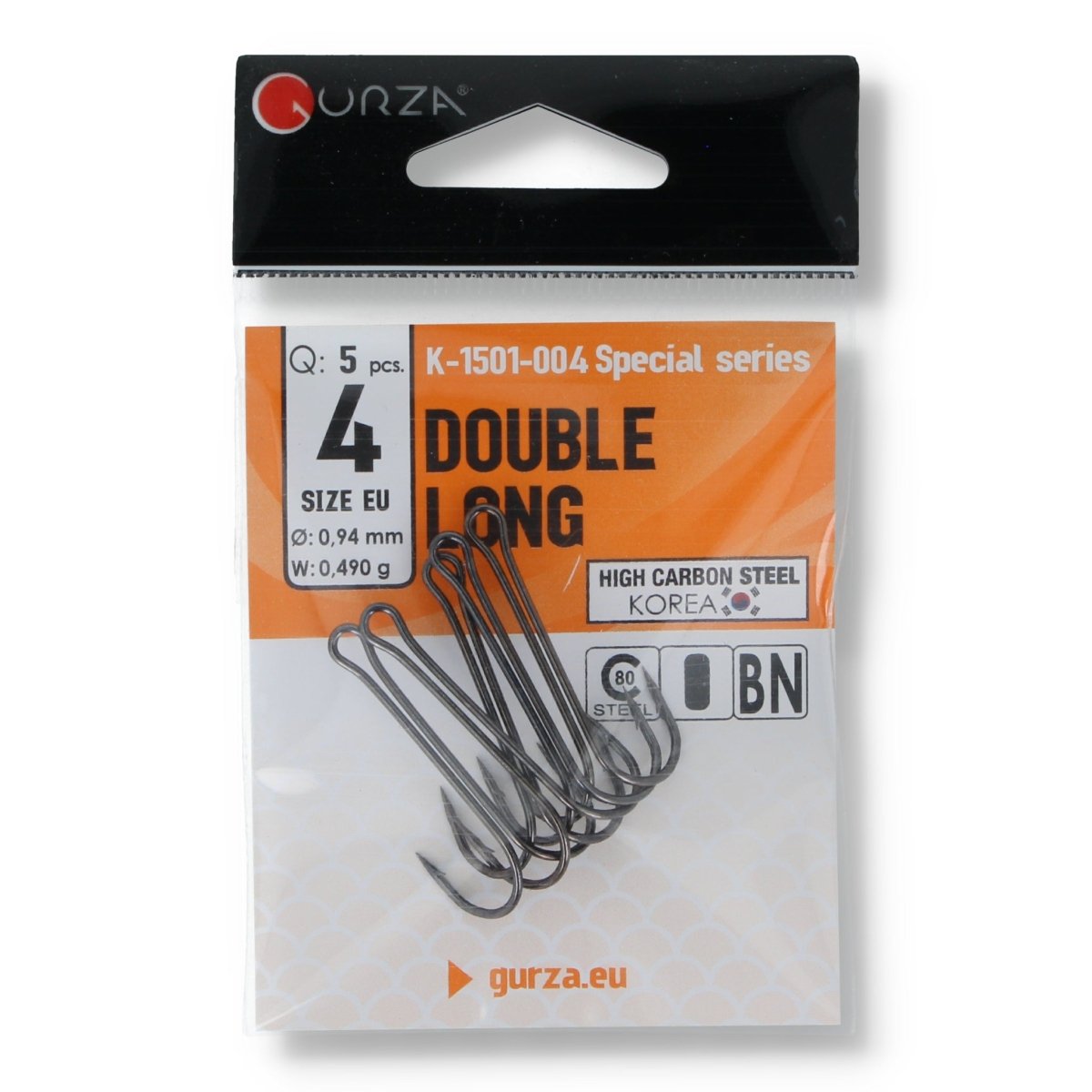Gurza Double Long High Carbon Steel Hooks 4 - Haken & Zubehör