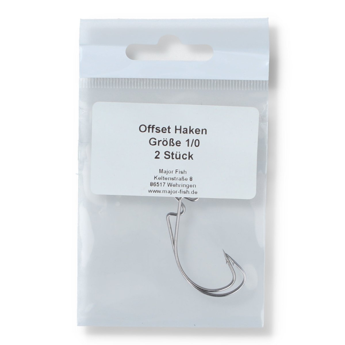Major Fish Offset Haken 1/0 - Haken & Zubehör