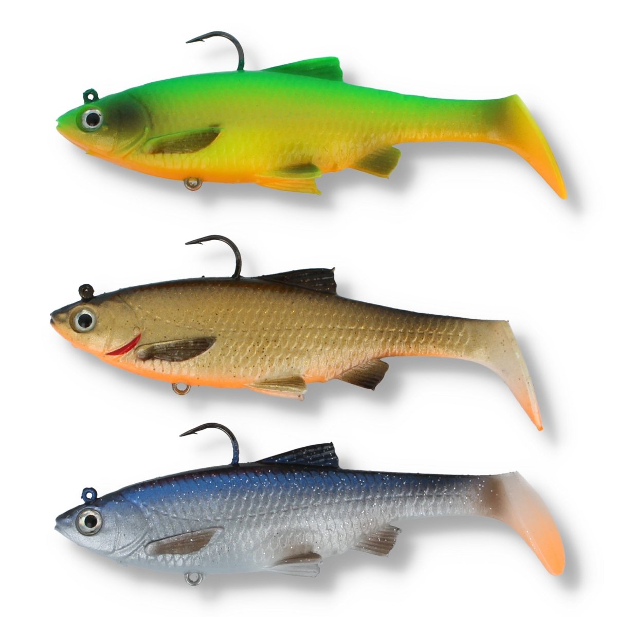 Savage Gear 3D Roach Paddle Tail Kit 4" Mix - Kunstköder