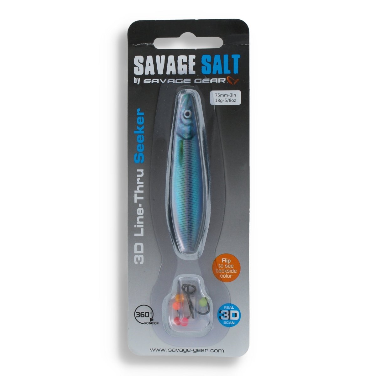 Savage Gear Savage Salt 3D Line - Thru Seeker 3" 02 Blue Silver - Kunstköder