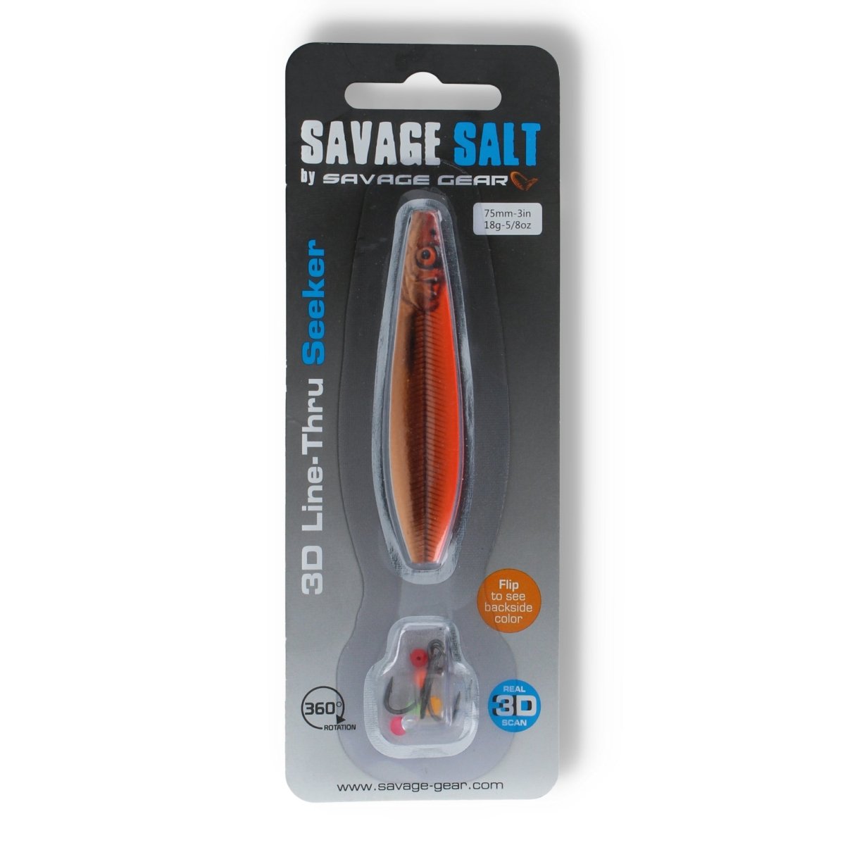 Savage Gear Savage Salt 3D Line - Thru Seeker 3" 05 Red Copper - Kunstköder