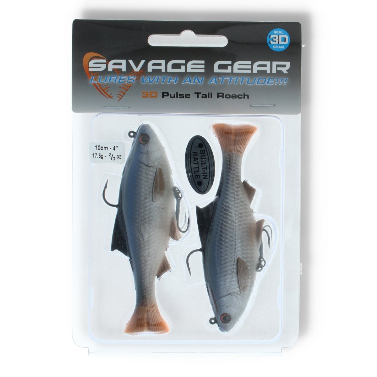 Savage Gear 3D Pulse Tail Roach 4" Roach - Kunstköder