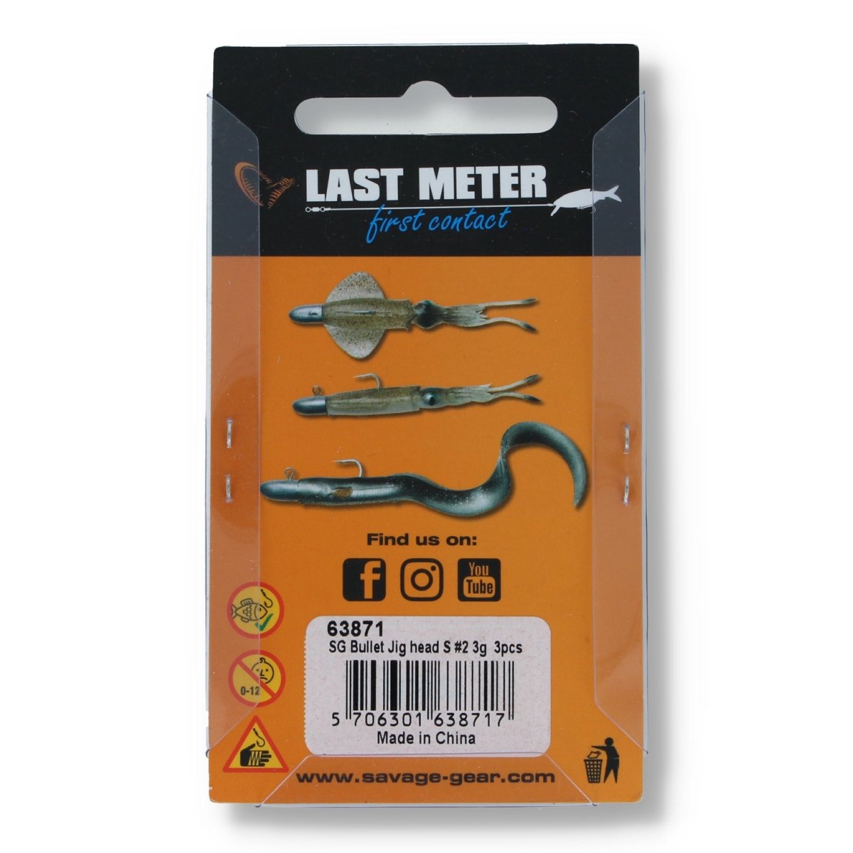 Savage Gear Last Meter Bullet Jig Heads 2 3g - Haken & Zubehör