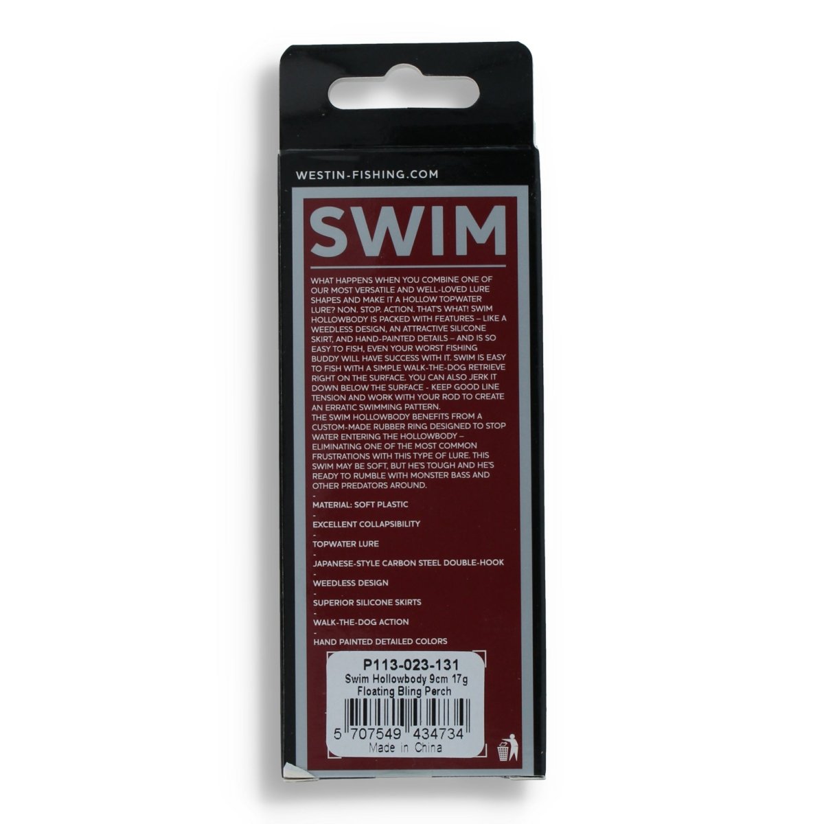Westin Swim Hollowbody 9cm (3,5") - Floating Bling Perch - Kunstköder