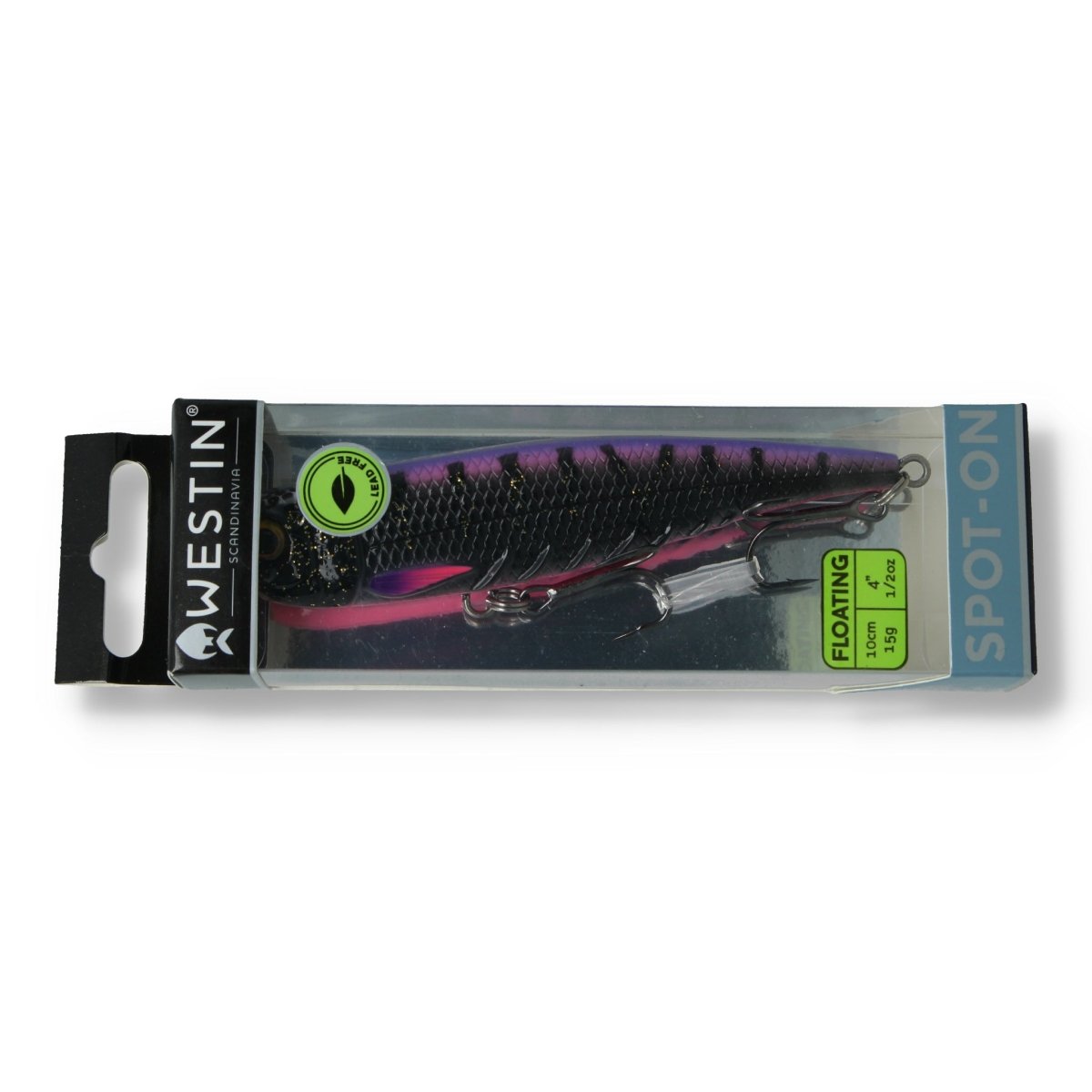 Westin Spot - On Top Walker 10 cm – Black Haze Black Haze - Topwater Köder