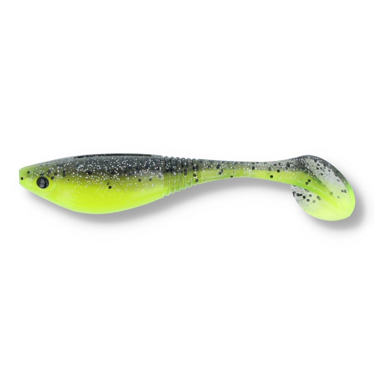 Mikado Spark 4" 359 Black Chartreuse - Kunstköder