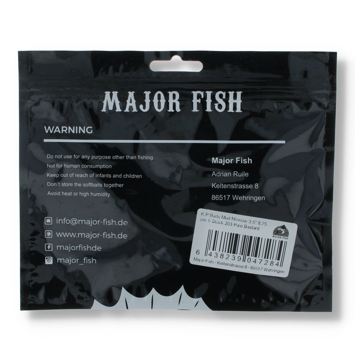 Major Fish K.P Baits Mud Minnow 3,5" Pale Bastard - Kunstköder