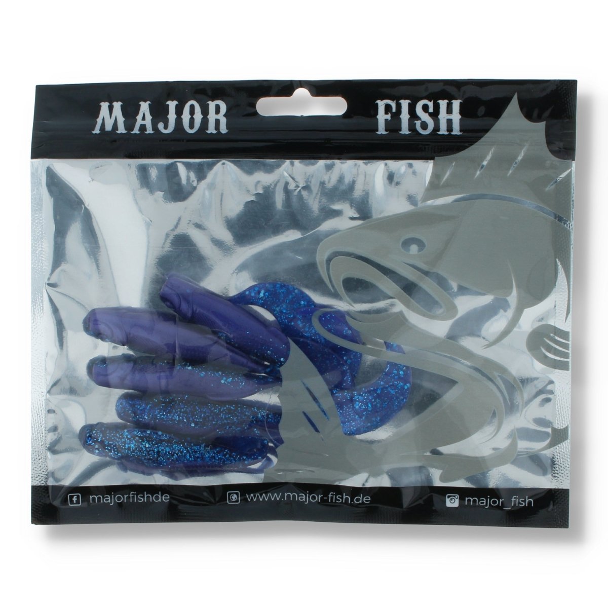 Major Fish K.P Baits Mud Minnow 3,5" Violett Sprat - Kunstköder