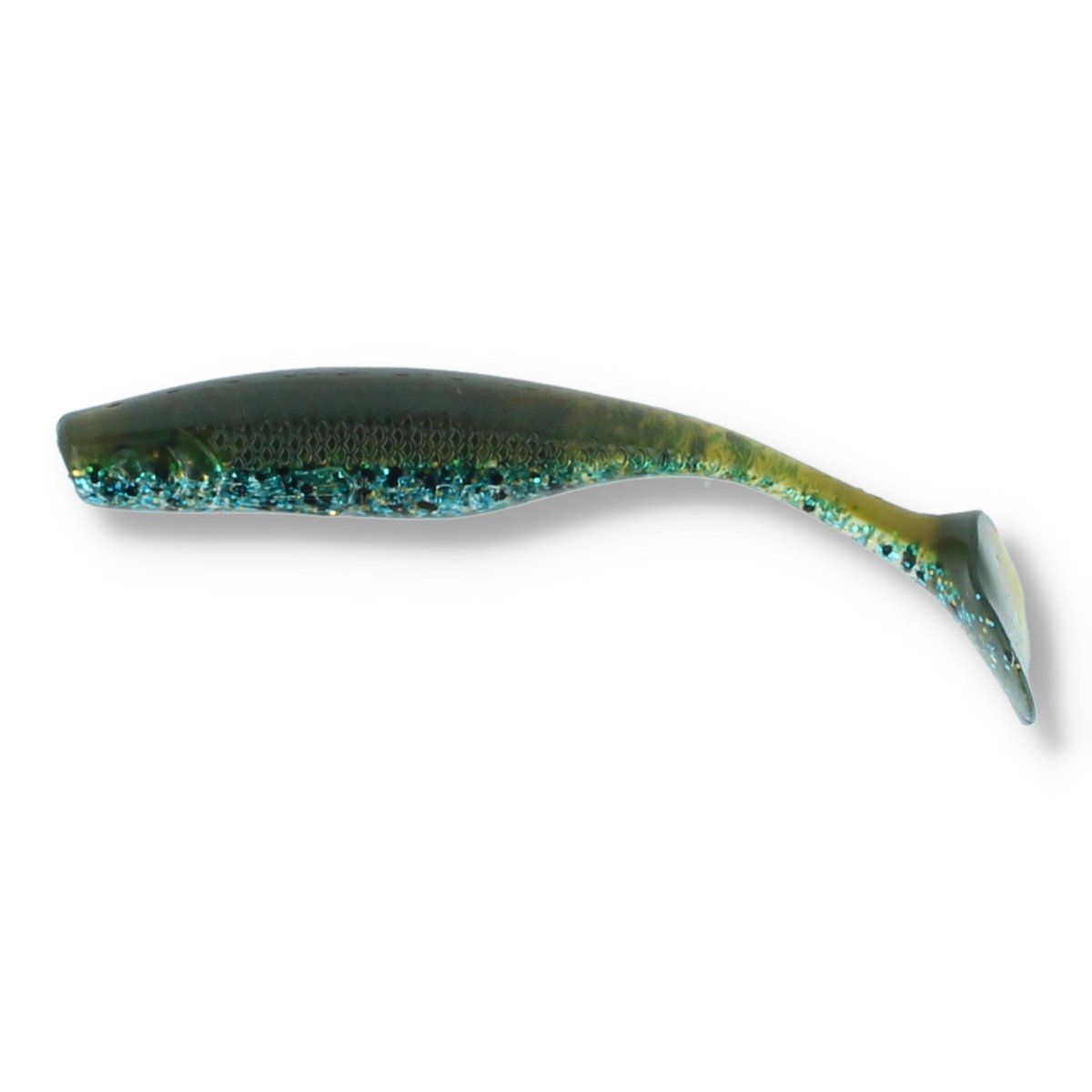 Major Fish K.P Baits Slim Shad Gummifisch 4" Blue - Kunstköder